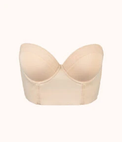 The Low Back Strapless: Toasted Almond -Wear Lively Shop 5 product flat front low back strapless toasted almond