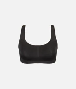 The Sleek Scoop Bralette: Jet Black 10 The Sleek Scoop Bralette: Jet Black -Wear Lively Shop 5 product flat front sleek scoop bralette jet black