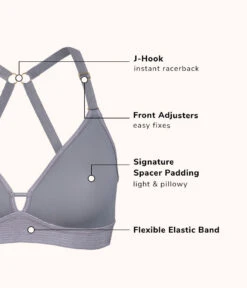 The Spacer Bra Trio: Jet Black/Toasted Almond/Smoke -Wear Lively Shop 5 product flat front spacer bundle multi 2