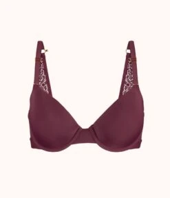 The T-Shirt Bra: Plum -Wear Lively Shop 5 product flat front t shirt bra plum a497b8ad ef38 47eb 81cb 144b9d34ebfb