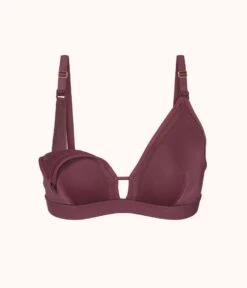 The Busty Nursing Bralette: Plum 10 The Busty Nursing Bralette: Plum -Wear Lively Shop 5 product flat front1 busty maternity bralette plum 6538ff4d e197 4788 a12a 7a2007613574