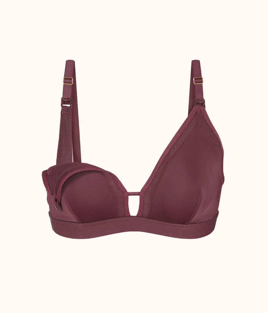 The Busty Nursing Bralette: Plum 5 The Busty Nursing Bralette: Plum - Image 5