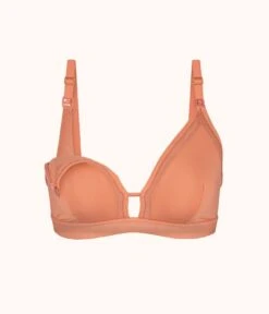 The Busty Nursing Bralette: Terracotta -Wear Lively Shop 5 product flat front1 busty maternity bralette terracotta 0c9ed787 4cc3 4559 b1bf 38a5d0606906