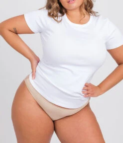 The Smooth Lace Minimizer Bra: Toasted Almond 16 The Smooth Lace Minimizer Bra: Toasted Almond -Wear Lively Shop 6 on model front3 smooth lace minimizer toasted almond