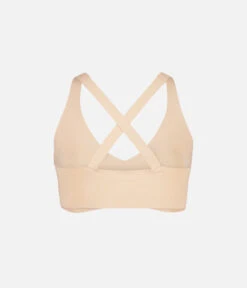 The Sleek Crossback Bralette: Toasted Almond 11 The Sleek Crossback Bralette: Toasted Almond -Wear Lively Shop 6 product flat cross back bralette toasted almond