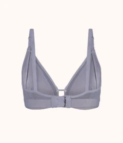 The Mesh Trim Nursing Bralette: Smoke -Wear Lively Shop 6 product flat back mesh trim maternity bralette smoke f25802f2 5e5b 4437 872f 7d08fb7d382c