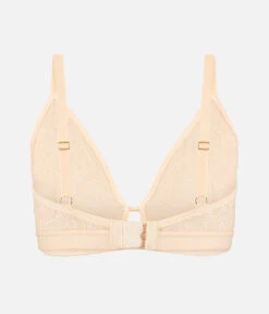 The Palm Lace Busty Bralette: Toasted Almond -Wear Lively Shop 6 product flat back palm lace busty bra toasted almond