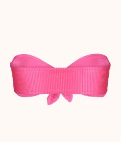 The Swim Ribbed Tie-Front Bandeau: Magenta -Wear Lively Shop 6 product flat back ribbed tie front bandeau magenta b4ca4223 90b2 4559 9f13 1abef5113110