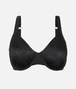 The Smooth Lace Minimizer Bra: Jet Black -Wear Lively Shop 6 product flat front smooth lace minimizer jet black