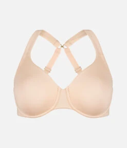 The Minimizer Bra: Toasted Almond -Wear Lively Shop 6 product flat front1 minimizer toasted almond