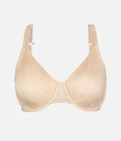 The Smooth Lace Minimizer Bra: Toasted Almond 17 The Smooth Lace Minimizer Bra: Toasted Almond -Wear Lively Shop 7 product flat front smooth lace minimizer toasted almond