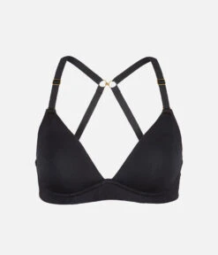 The All-Day Plunge No-Wire Bra: Jet Black -Wear Lively Shop 7 product flat front1 all day plunge no wire jet black