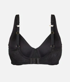 The Smooth Lace Minimizer Bra: Jet Black -Wear Lively Shop 8 product flat back smooth lace minimizer jet black