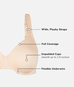 The Minimizer Bra: Toasted Almond -Wear Lively Shop 8 product flat front minimizer toasted almond