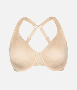 The Smooth Lace Minimizer Bra: Toasted Almond 18 The Smooth Lace Minimizer Bra: Toasted Almond -Wear Lively Shop 8 product flat front1 smooth lace minimizer toasted almond