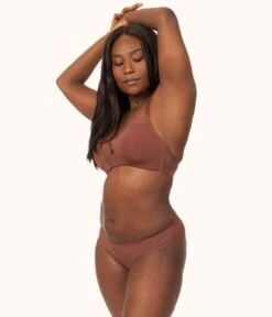 The Mesh Back Bikini: Umber -Wear Lively Shop on model front1 mesh back bikini umber 84ebfa7a 0f90 46cc a9f2 5c9560635f53