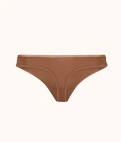 The No Show Thong: Rich Clay -Wear Lively Shop product flat back no show thong rich clay 15593b30 12d3 4684 a547 c67210caef38