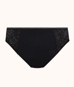 The Lace High Waist Bikini: Jet Black -Wear Lively Shop product flat back palm lace brief jet black d1137b25 475e 4c11 ab7f 364283b8c791
