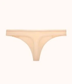 The Palm Lace Thong: Toasted Almond 9 The Palm Lace Thong: Toasted Almond -Wear Lively Shop product flat back palm lace thong toasted almond ec4a2e5b 9f28 41c9 8a01 e3905e3f856b