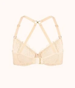 The Unlined Lace Bra: Toasted Almond -Wear Lively Shop product flat back1 palm lace unlined bra toasted almond e38aaab9 4e6f 43e7 ac20 e3446a7fbdd7