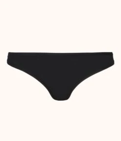The All-Day Thong: Jet Black -Wear Lively Shop product flat front all day thong jetblack c1fed893 55b4 4b11 8ecb e74ed91ae258
