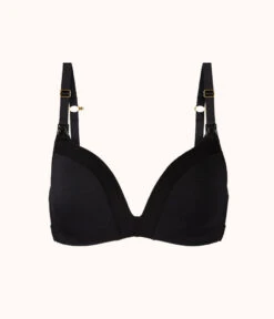The No-Wire Nursing Bra: Jet Black -Wear Lively Shop product flat front no wire maternity jet black dfa54f1a c5d7 4064 83a6 f02140a95832