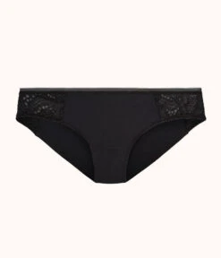 The Palm Lace Bikini: Jet Black -Wear Lively Shop product flat front palm lace bikini jet black e5221201 215a 465a 855d 3df526c378e2