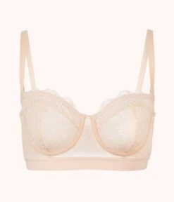 The Lace Strapless: Toasted Almond -Wear Lively Shop product flat front1 strapless palm lace toasted almond 0edd950e 2977 4f72 b62e 19824db9819f