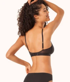 The Busty Bralette: Jet Black -Wear Lively Shop sizeswap 1 3back busty bra jet black
