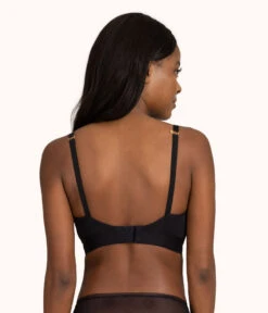 The Spacer Bra: Jet Black -Wear Lively Shop sizeswap 32DDD 3 back spacer bra jet black