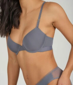 The T-Shirt Bra: Smoke -Wear Lively Shop sizeswap 34B 2 side tshirt bra smoke