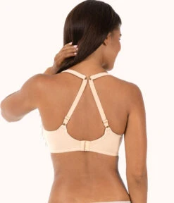 The Minimizer Bra: Toasted Almond -Wear Lively Shop sizeswap 34DD 4 back minimizer bra toasted almond