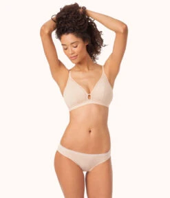 The Busty Bralette: Toasted Almond -Wear Lively Shop sizeswap SIZE 1 1 front busty bra
